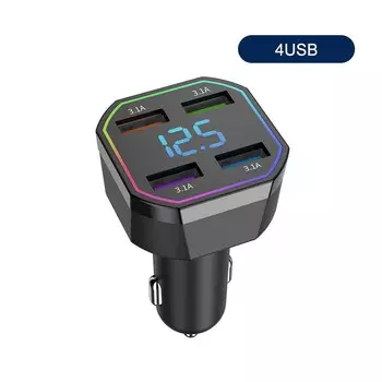 Gaqqee Автомобильный вольтметр 66 Вт 4 портов