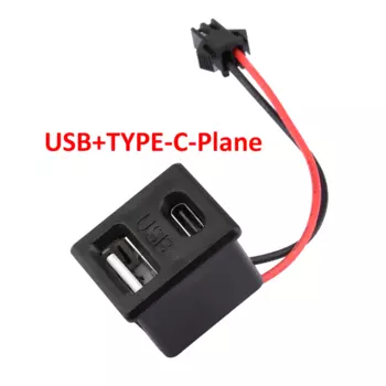 Gaqqee черная двухслойная USB Type-C розетка