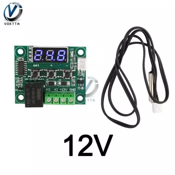 Gaqqee цифровой терморегулятор W1209 12В