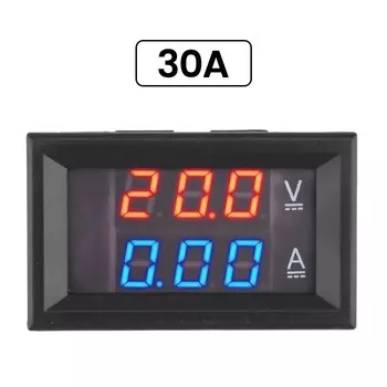 Gaqqee Цифровой вольтметр амперметр DC 4,5В-30В