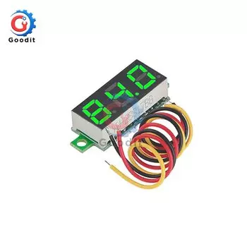 Gaqqee Цифровой вольтметр постоянного тока 0-100В