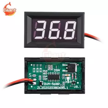 Gaqqee Цифровой вольтметр постоянного тока 5-120В