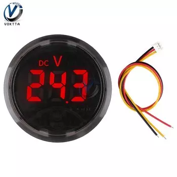 Gaqqee Цифровой вольтметр постоянного тока 7-120В
