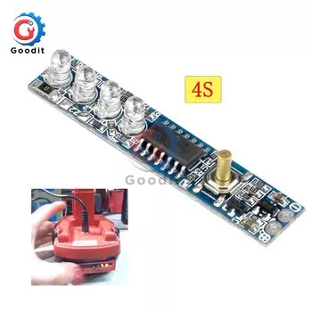 Gaqqee Тестер емкости литиевых батарей 1S 2S 3S 4S 18650