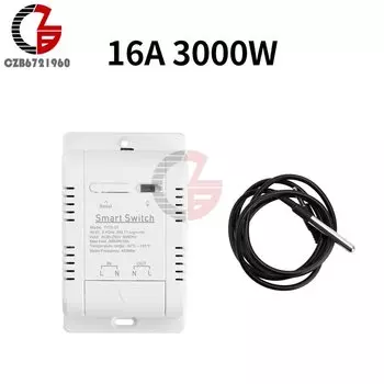 Gaqqee Wi-Fi умный термостат датчик температуры и влажности 16A 3000W