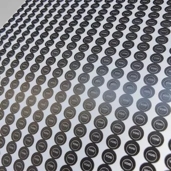 Гарантийные наклейки FUNCOLOUR круглые черные и красные