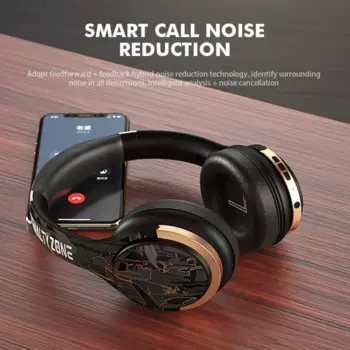 Гарнитура с активным шумом, накладные наушники с ручной росписью, музыкальные игровые спортивные наушники TWS, беспроводные наушники, гарнитура с уменьшением ANC