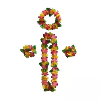 Гавайская цветочная гирлянда KANNERT, полиэстер, 4 штуки