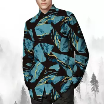 Гавайская рубашка с принтом, мужская рубашка на пуговицах, вечернее платье с длинными рукавами, осень-зима, весна-лето, рубашка с длинными рукавами и воротником