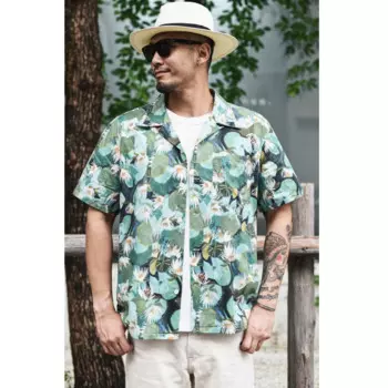 Гавайская рубашка Sauce Zhan Aloha, летние мужские рубашки, пляжные Повседневные Дышащие технические размеры