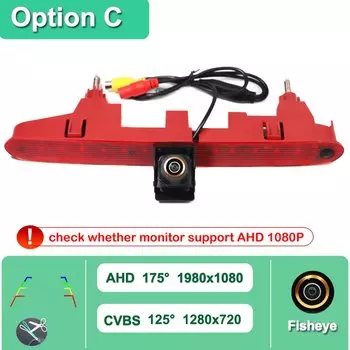 GAYINTT AHD 1080P объектив «рыбий глаз» Автомобильная тормозная камера заднего вида для citroen Berlingo Peugeot Partner 08-21 Partner II автомобиль