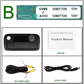 GAYINTT HD AHD 170 ° Автомобильная камера заднего вида с ручкой багажника для Volkswagen VW Amarok 2010-2020 парковочная машина