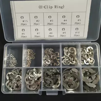 GB896 M1.5 к M10 шайба mix 1,5 2 3 4 5 6 7 8 9 10 мм, нержавеющая сталь, вал, внешнее удерживающее кольцо, E-образный зажим, пружинная Стопорная шайба