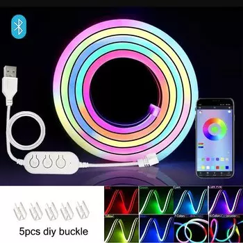 GBKOF RGBIC неоновая светодиодная лента 1 м