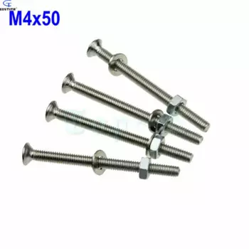 Gdstime 1000 шт./партия метрические М4 50 мм из нержавеющей стали, крестообразные встраиваемые фотообои M4x50