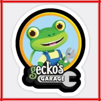 Gecko The Mechanic гаражные наклейки для ноутбука, гостиной, детского багажа, принта для дома, аниме, фоновые наклейки, украшения, 15 см, ПВХ