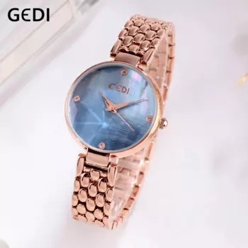 GEDI женские часы Лучший люксовый бренд женские часы модные кварцевые женские наручные часы Жизнь Водостойкие женские часы relogio feminino