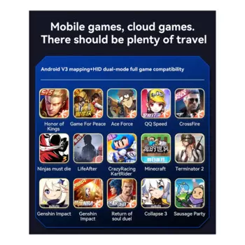 Геймпад D8 PRO, 400 мАч, для SWITCH/PS4 Android IOS PC