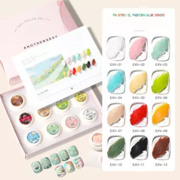 Гель-лак для дизайна ногтей, 12 цветов