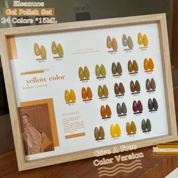 Гель-лак Eleanuos полуперманентный для ногтей, 15 мл, 24 цвета