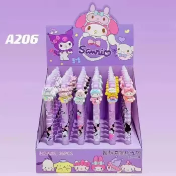 Гелевая ручка Sanrio 36 шт. стираемая синяя 0,5 мм мультяшная Hello Kitty стираемая черная ручка для рисования для студентов подарки для детей школьные принадлежности
