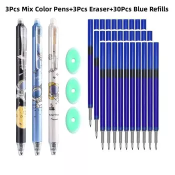 Гелевые ручки Genkky, стираемые, 0,5 мм, красный/синий