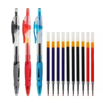 Гелевые ручки Hopk 0,5 мм, черные/красные/синие