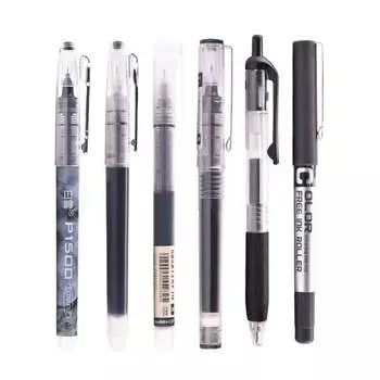 Гелевые ручки Kawaii 6/7 шт. черный/красный/синий