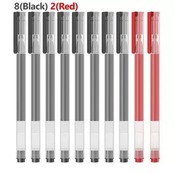 Гелевые ручки Mijia Xiaomi черные 0,5 мм набор из 10 штук