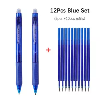 Гелевые ручки MROOFUL, стираемые, 0,5 мм, синие/черные