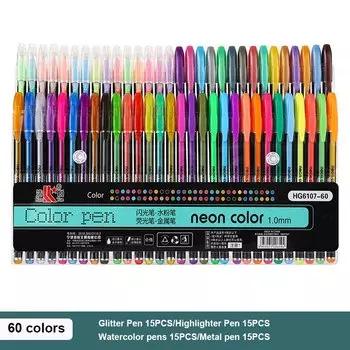 Гелевые ручки с блестками LIT-ONTNMA