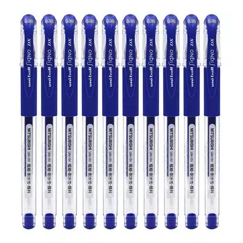 Гелевые ручки Uni-ball Signo 0,38 мм, 0,5 мм, набор из 10 штук
