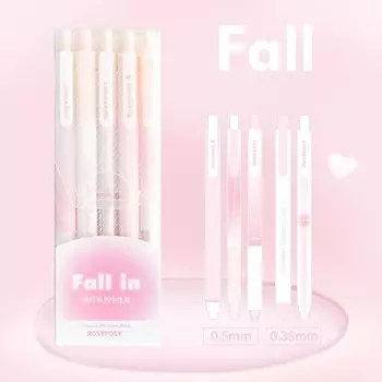 Гелевые ручки VALIOSOPA 5 шт., румяна, черные