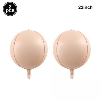 26-дюймовые воздушные шары из фольги со звездами взрыва 4D Коричневый Бежевый Кремовый Круг в форме сердца Гелиевые шары для маленьких девочек День рождения Свадебный декор