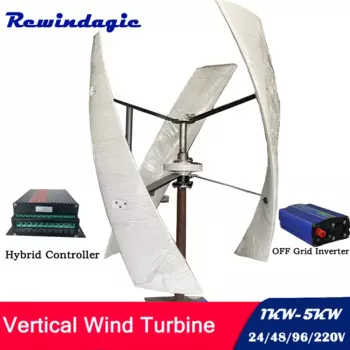 Генератор ветряной турбины 220 В 96 в 48 В с гибридным контроллером ветра и солнечной энергии 2000 Вт 3000 Вт 5000 Вт ветряной генератор для домашней фермы