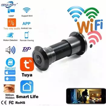 GENIUSPY Wi-Fi дверной глазок 1080P