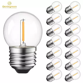 Светодиодная лампа Genixgreen G40 1Вт тёплый белый E27
