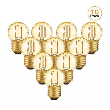 Genixgreen Золотистый винтажный ананас LED лампочка E27 1Вт