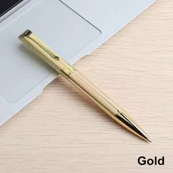 Genkky шариковая ручка из металла, розовый золото, черный/синий, 0,7 мм