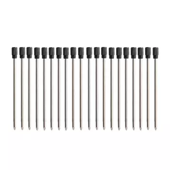 GENKKY шариковые ручки металлические черные синие 20 шт