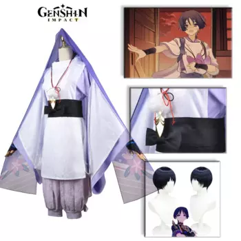 Genshin Impact Balladeer Kunikuzushi Scaramouche Wanderer Аниме Косплей Аниме косплей Хэллоуин костюмы для мужчин