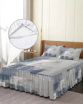 Геометрическая абстракция картина маслом текстура постельное белье с наволочками Комплект постельного белья простыня