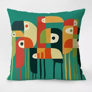 Геометрическая наволочка из полиэстера 40x40 см