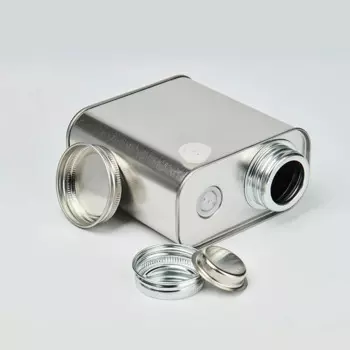 Герметичная банка для кофейных зерен SHNGki серебристого цвета