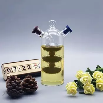 Герметичная стеклянная бутылка для специй 2 в 1