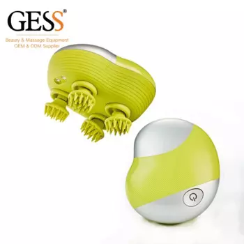 GESSW1603 Массажная щетка для волос с силиконовой головкой электрическая для мягкого ручного роста Вибрирующая кожа головы