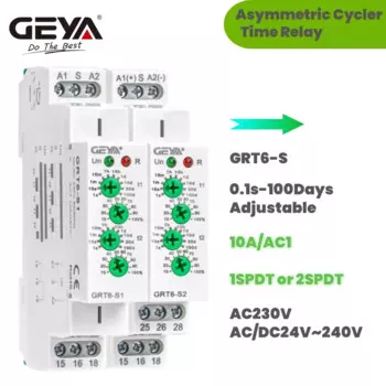 GEYA GRT6-S Асимметричное электронное реле 220V 10A