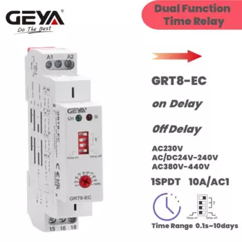 GEYA GRT8-EC Двухфункциональное таймерное реле