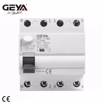 GEYA GYL9 Автоматический выключатель дифференциальный 4P 25A 40A 63A 100A
