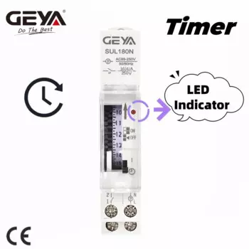 GEYA SUL180N 15 минут механический таймер 24 часа программируемый переключатель времени на DIN-рейку реле таймера 16A 85 ~ 250 В переменного тока